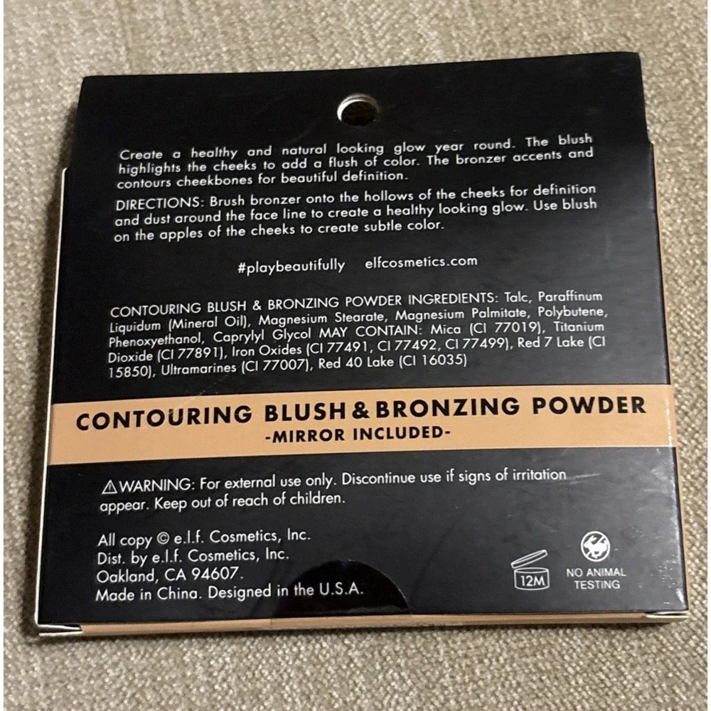 e.l.f. Contouring Blush & Bronzing Powder Turks & Caicos NIB Discontinued